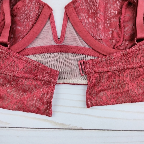 Free People Underwire Bra M Tameeka Berry Lace 842 - Picture 4 of 5